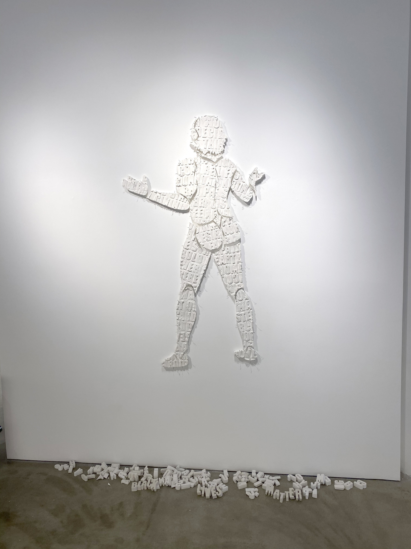 K Ryan Henisey plaster casting of a human form