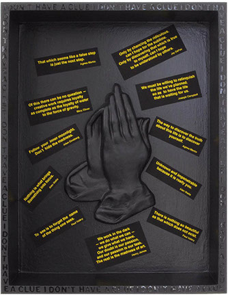 Clay Sculpture that Uses Typography by Mariona Barkus from Ink and Clay 43 Exhibit.
